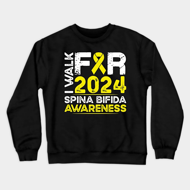 Spina Bifida Awareness 2024 Walk Crewneck Sweatshirt by mcoshop